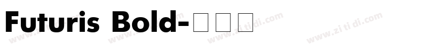 Futuris Bold字体转换